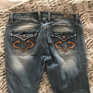 Express Rerock Straight cut jeans light wash